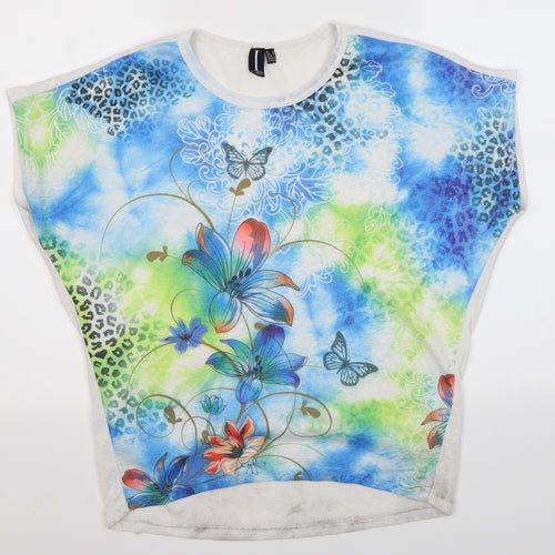 Izabel LONDON Womens Multicoloured   Basic T-Shirt Size 10