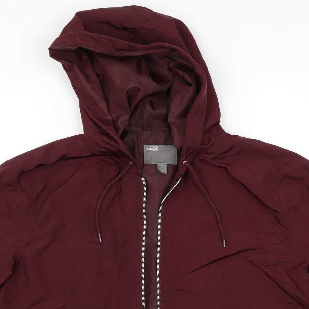 ASOS Mens Purple   Rain Coat Coat Size M