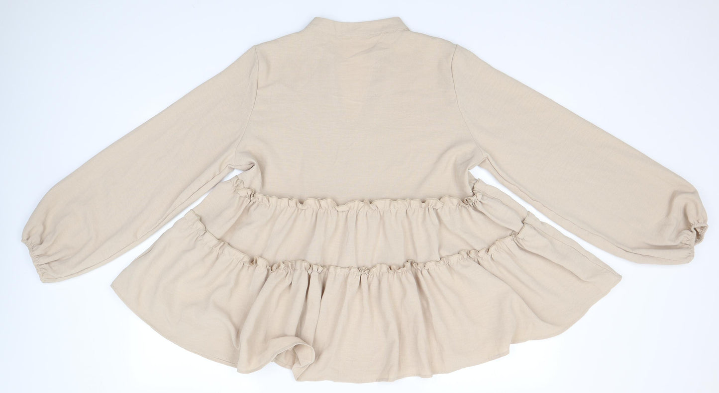 SheIn Womens Brown   Basic Blouse Size XL