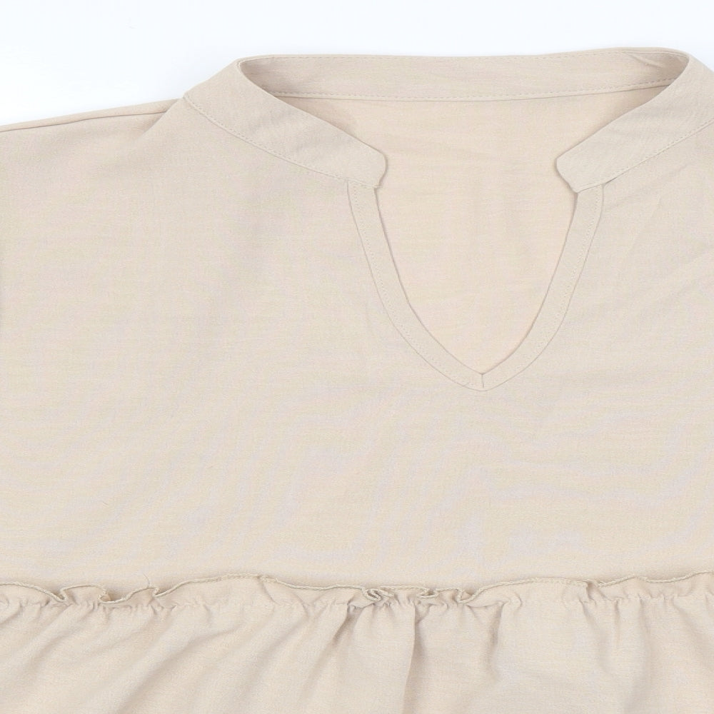 SheIn Womens Brown   Basic Blouse Size XL