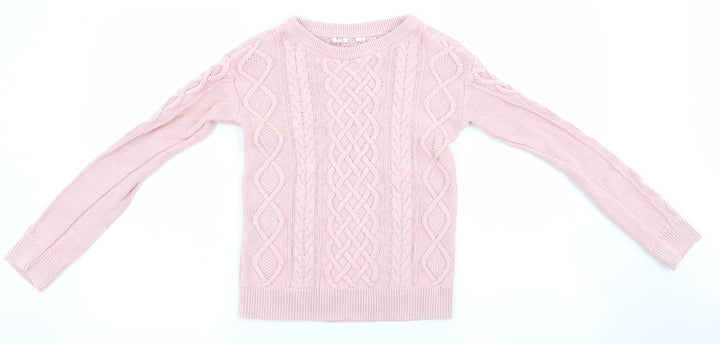 Gap Girls Pink Pullover Jumper Size 8-9 Years