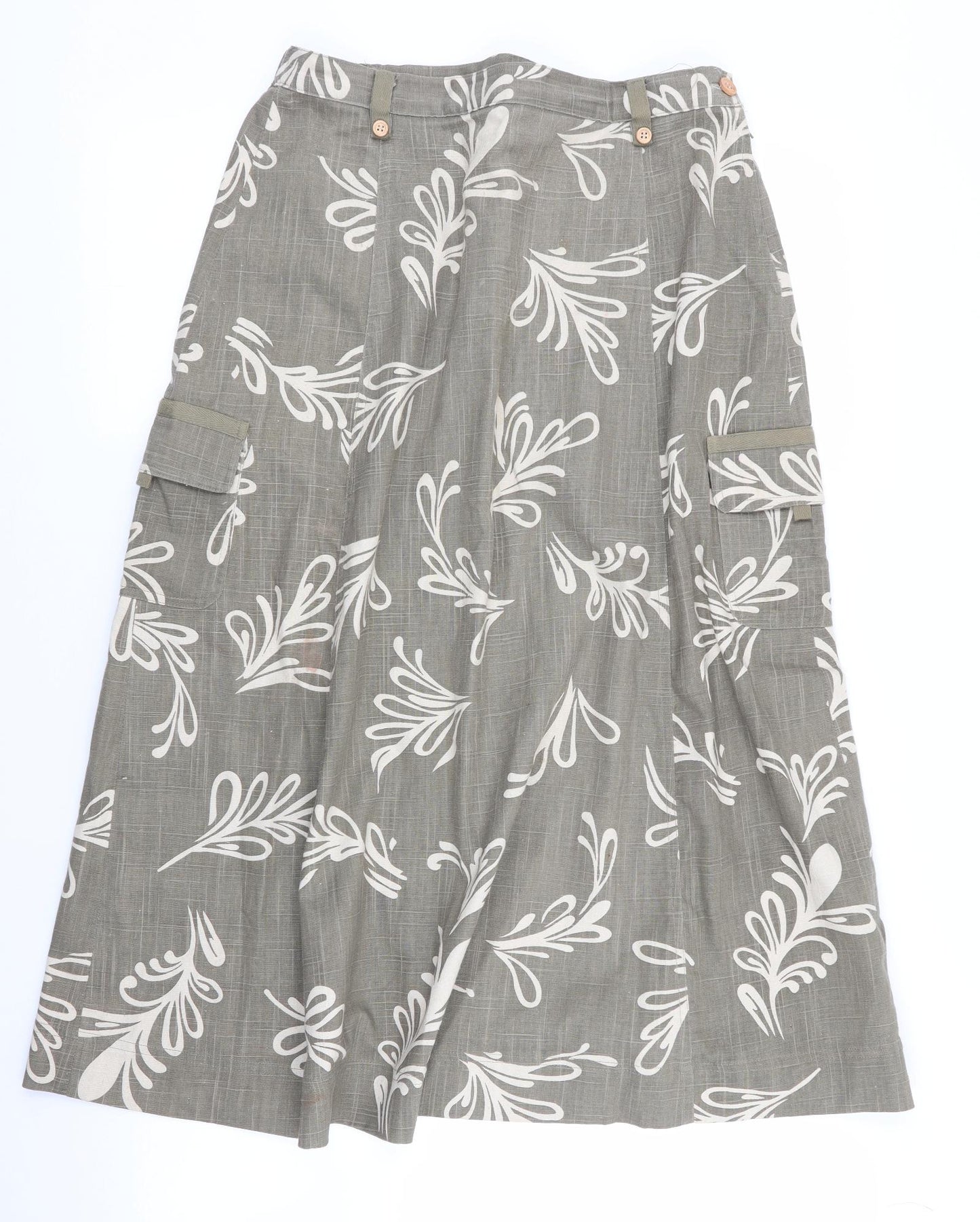 Alice Collins Womens Green   A-Line Skirt Size 12