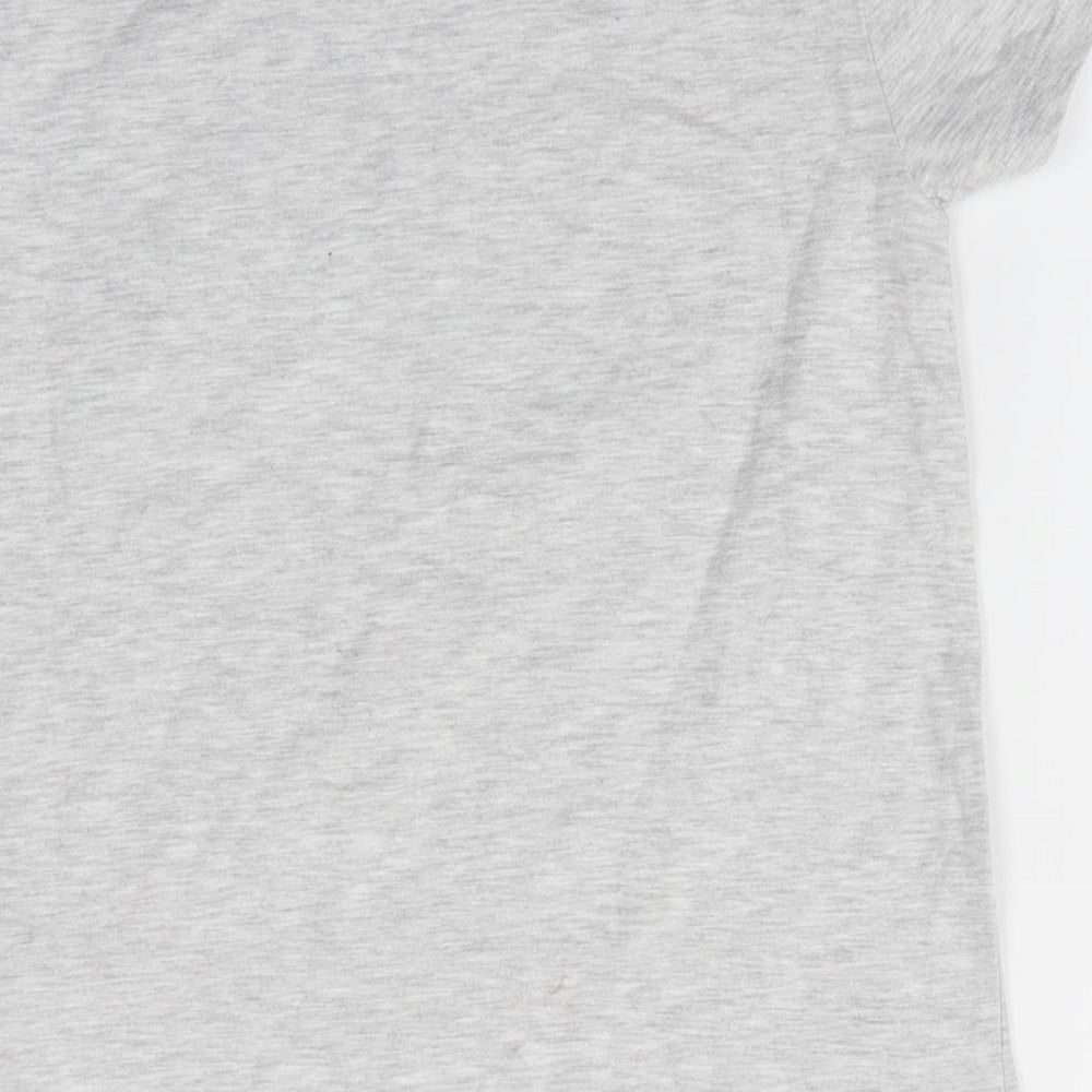 Character Girls Grey   Basic T-Shirt Size 8-9 Years  - Hello Kitty