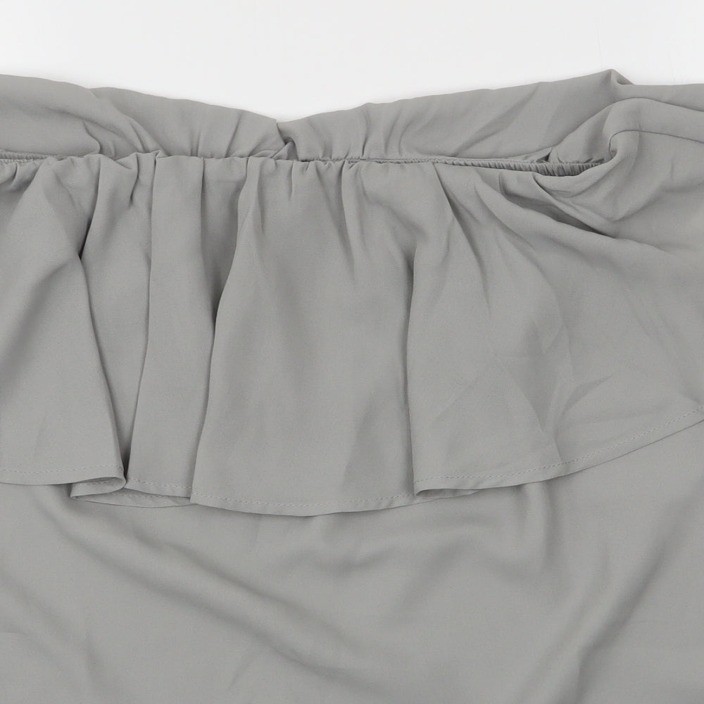 Preworn Womens Grey   Basic Blouse Size M