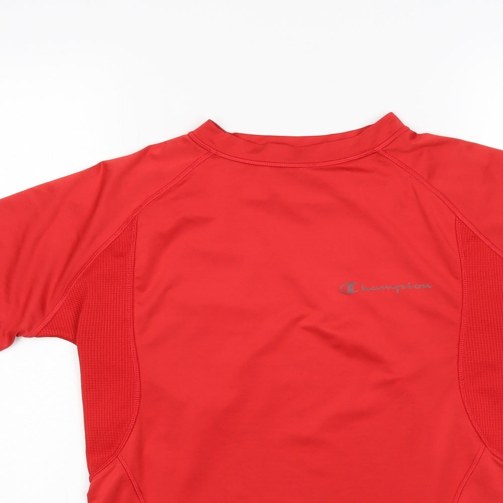 Champion Mens Red   Basic T-Shirt Size M