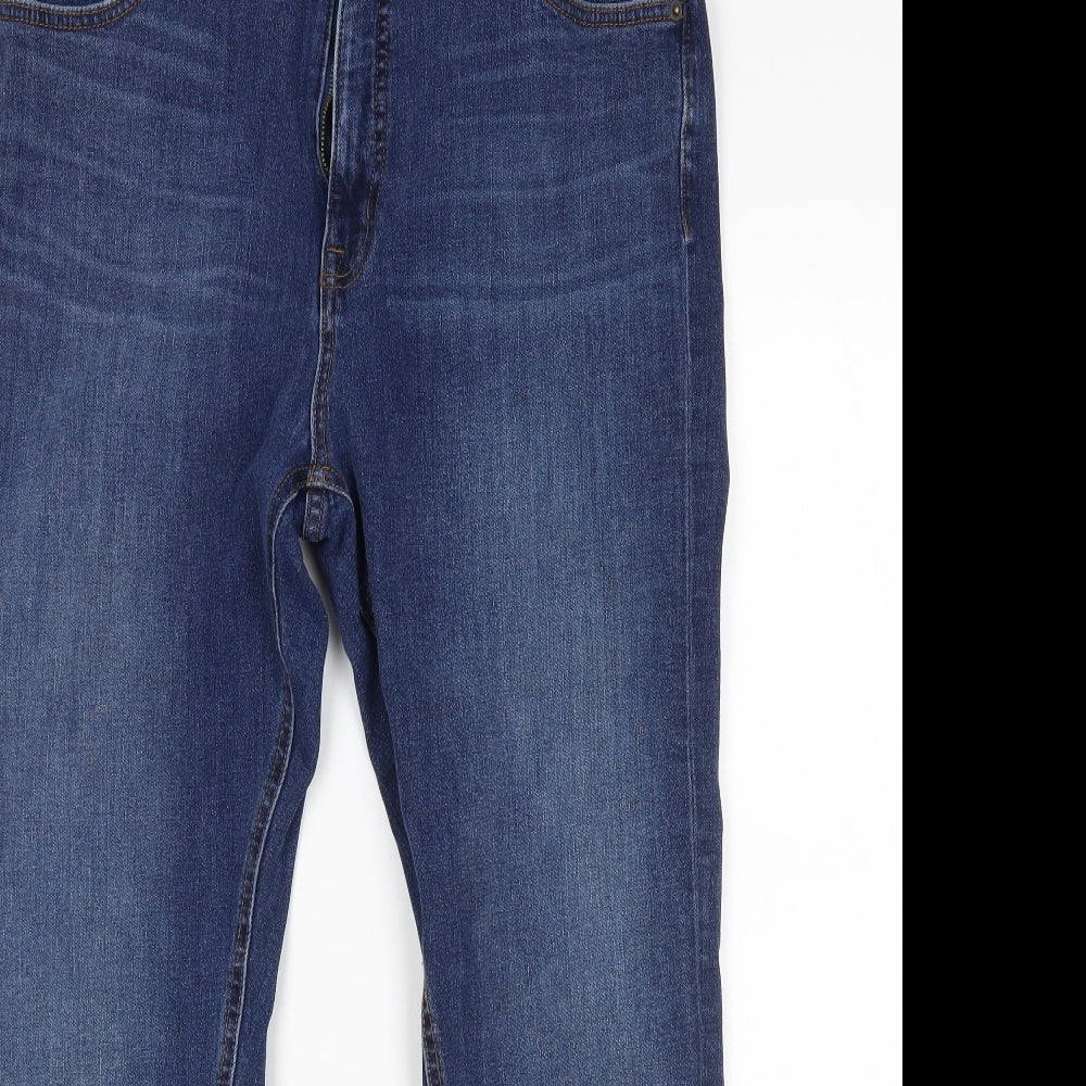 M&S Womens Blue   Skinny Jeans Size 16 L27 in