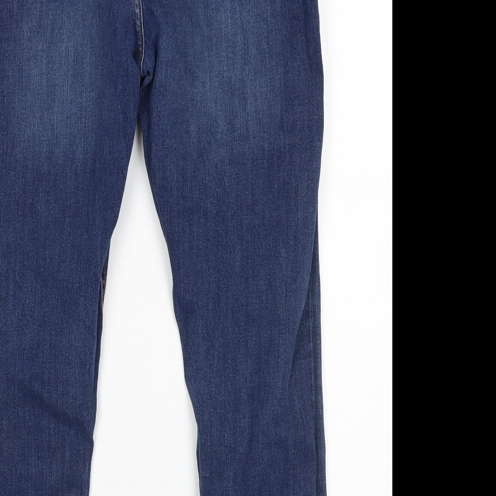 M&S Womens Blue   Skinny Jeans Size 16 L27 in