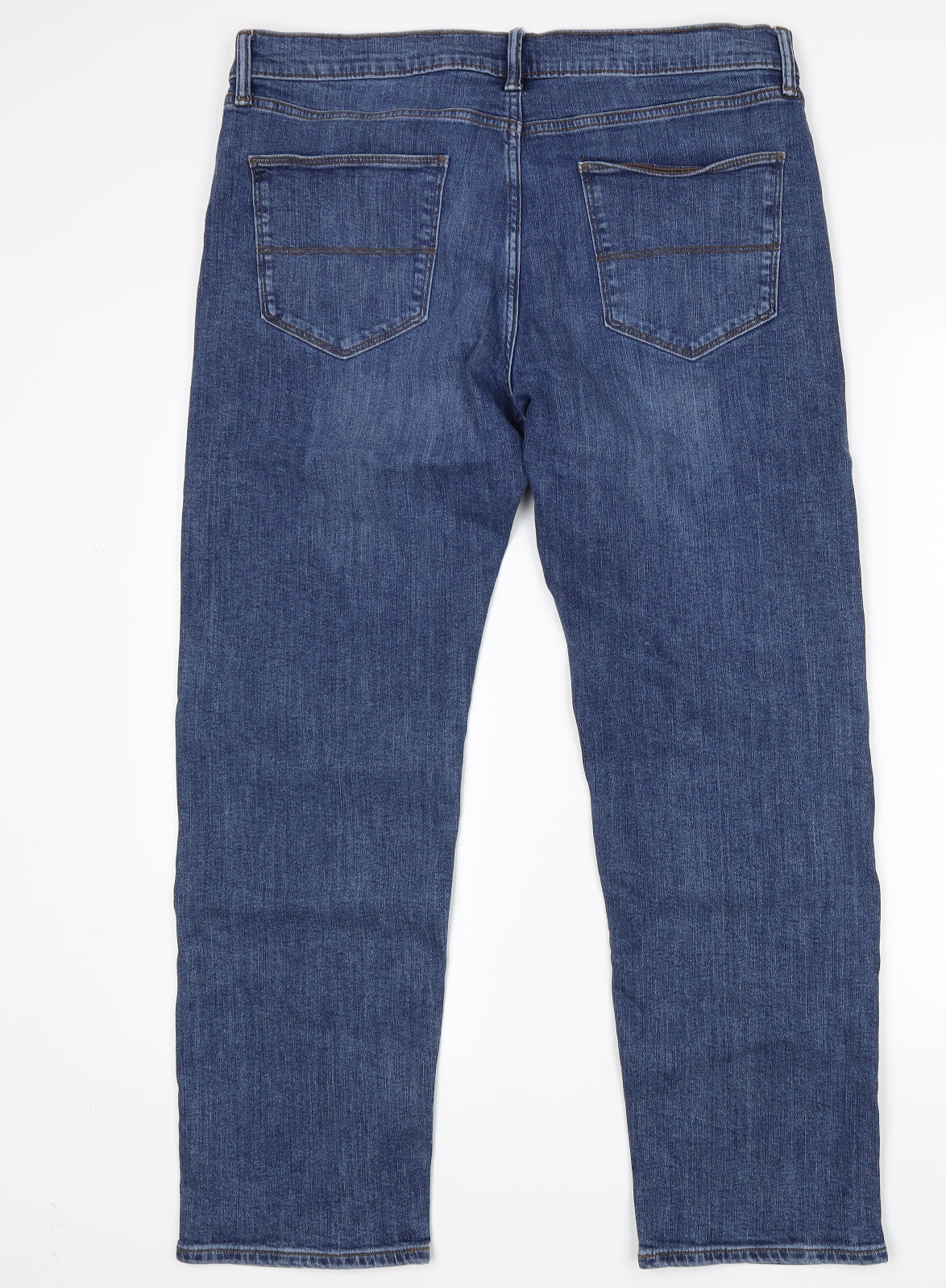 M&S Mens Blue   Straight Jeans Size 36 L29 in