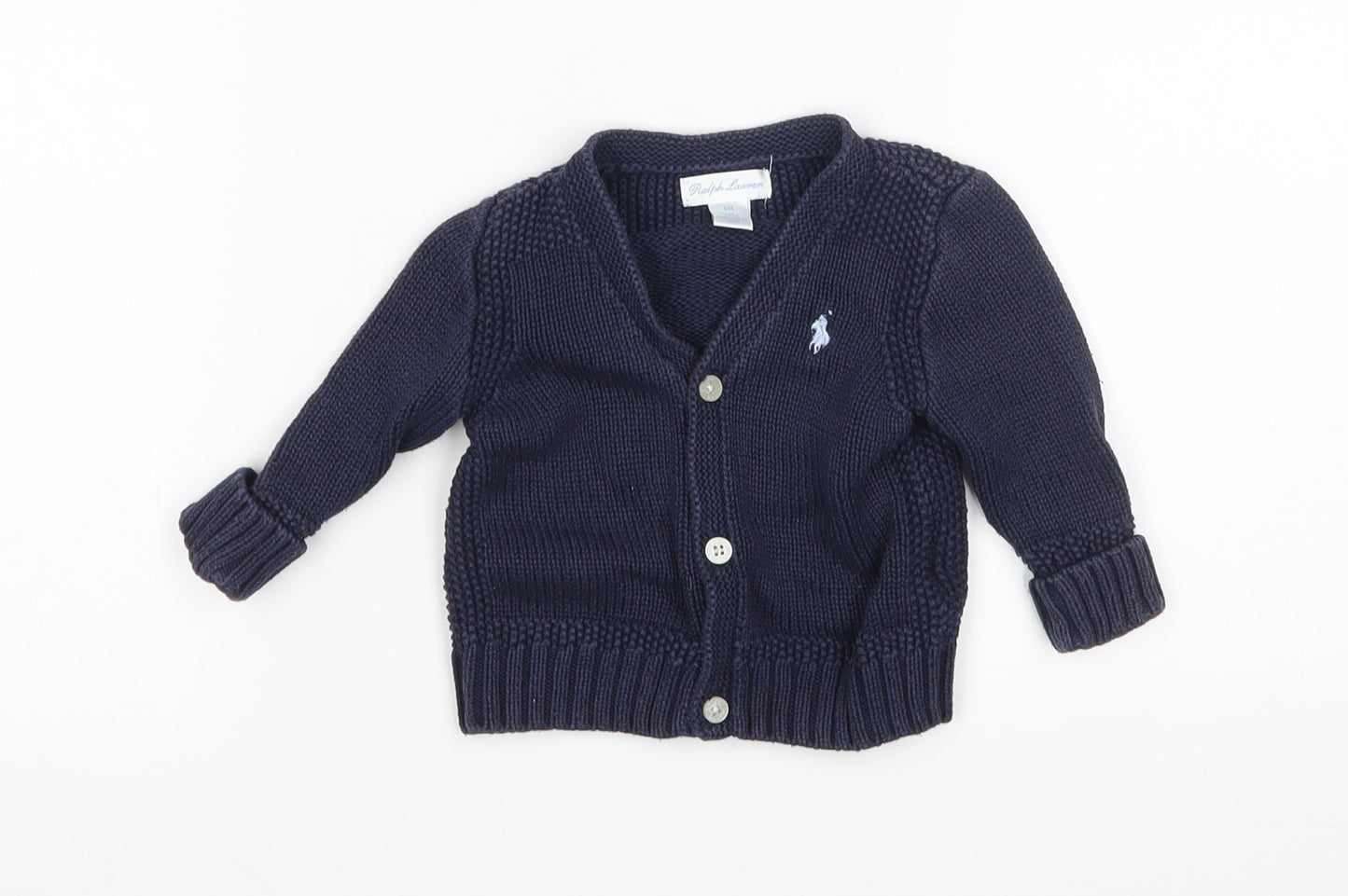 Ralph Lauren Baby Blue   Cardigan Jumper Size 6-9 Months