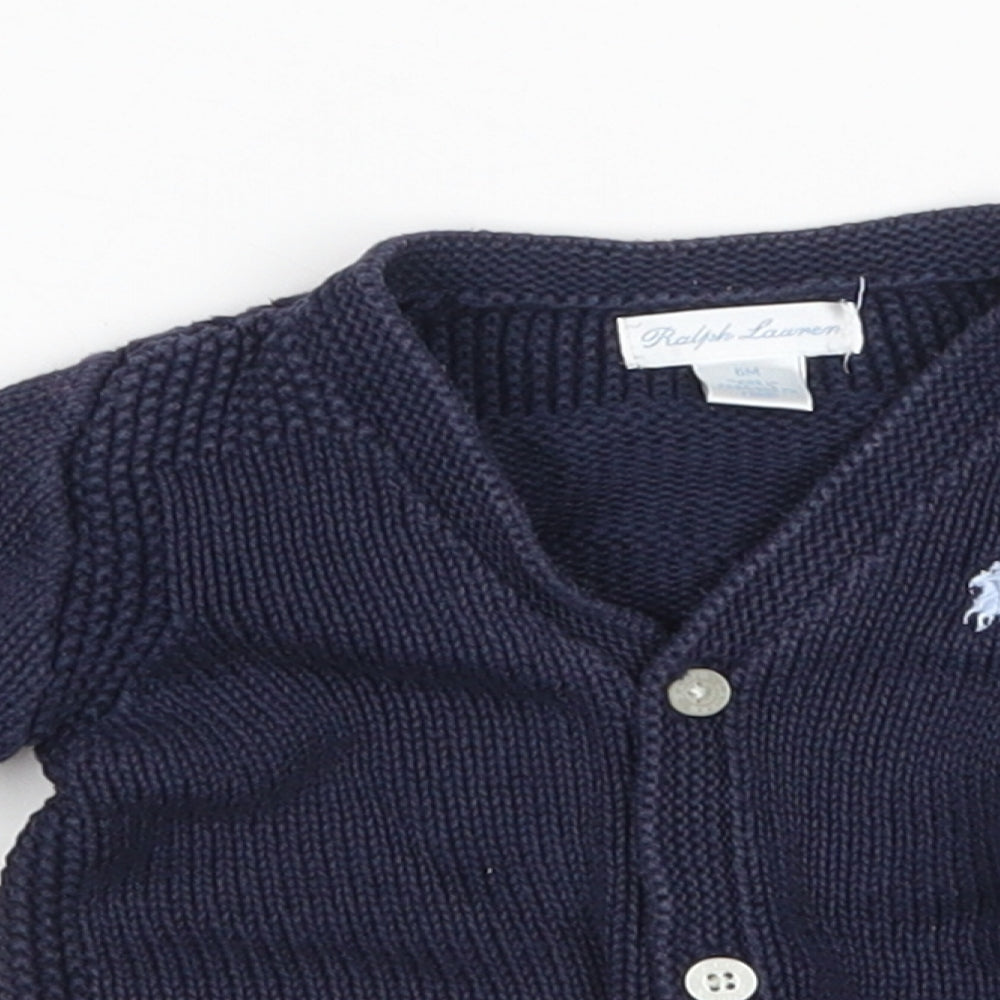 Ralph Lauren Baby Blue   Cardigan Jumper Size 6-9 Months
