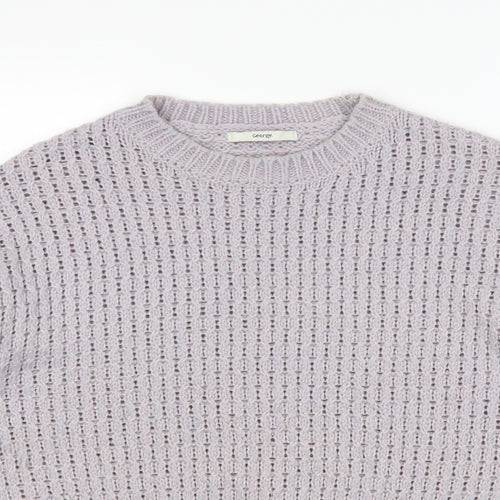 George Womens Purple   Pullover Jumper Size S