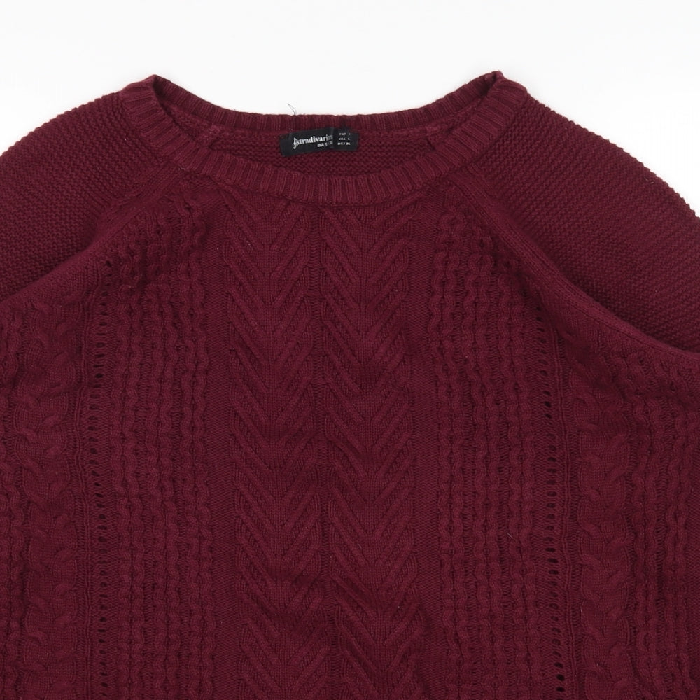 Stradivarius Womens Purple   Pullover Jumper Size S