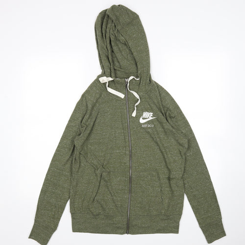 Nike Womens Green   Full Zip Hoodie Size M