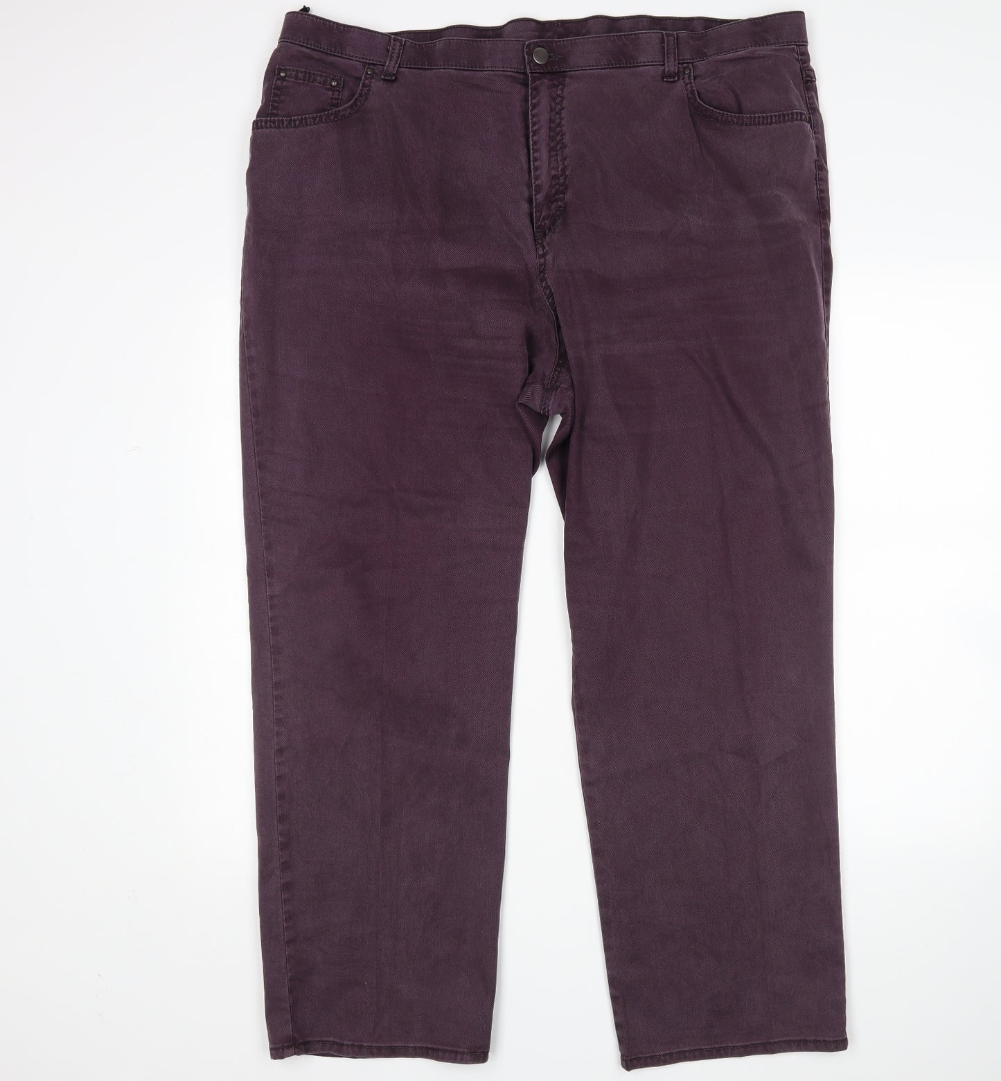 M&S Womens Purple   Straight Jeans Size 22 L28 in