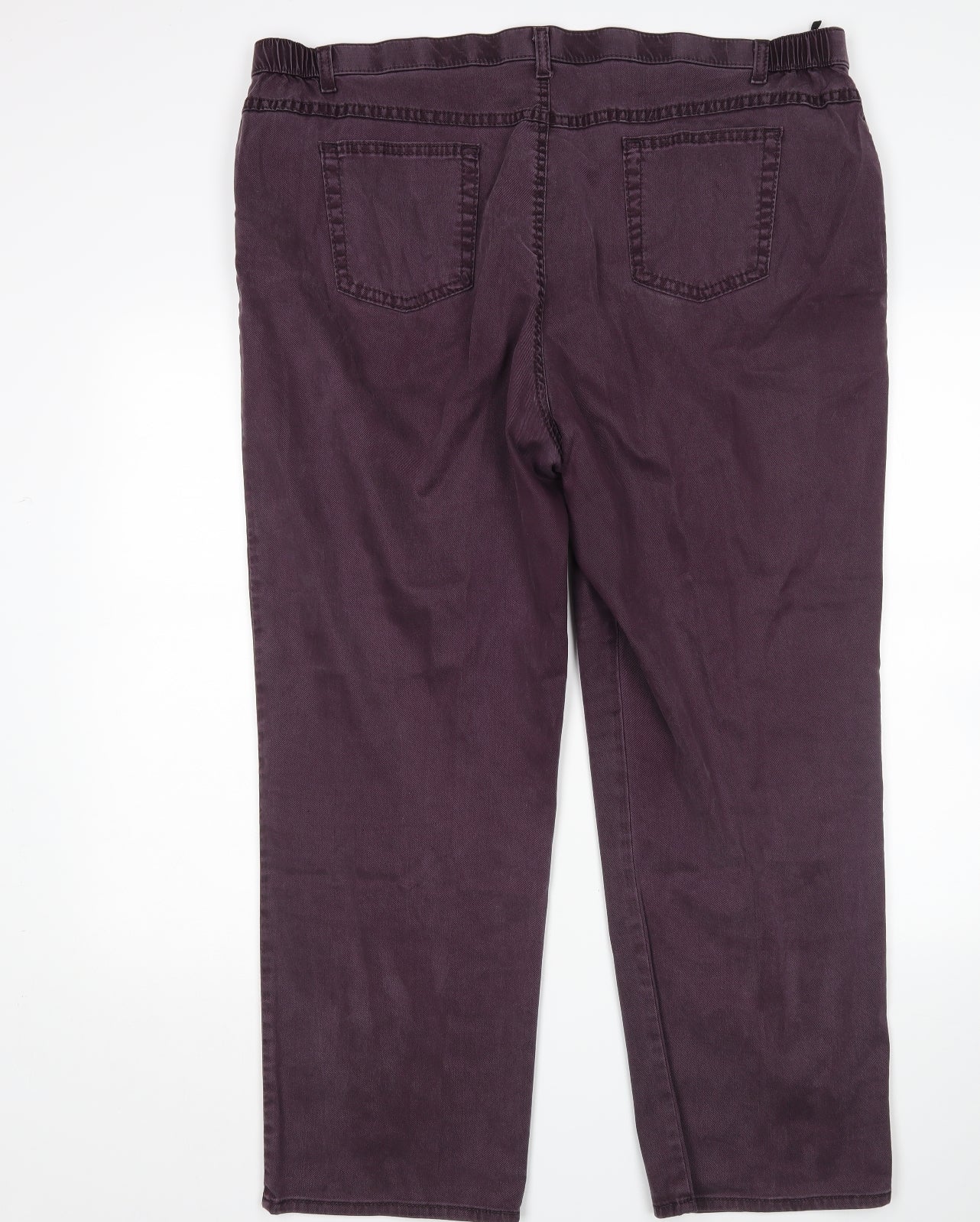 M&S Womens Purple   Straight Jeans Size 22 L28 in