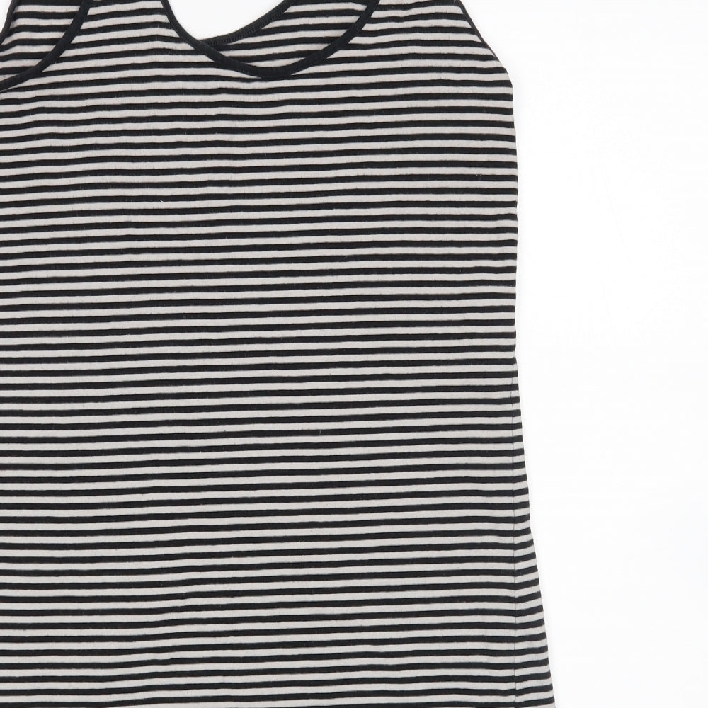 Matalan Womens Multicoloured Striped  Basic Tank Size 16