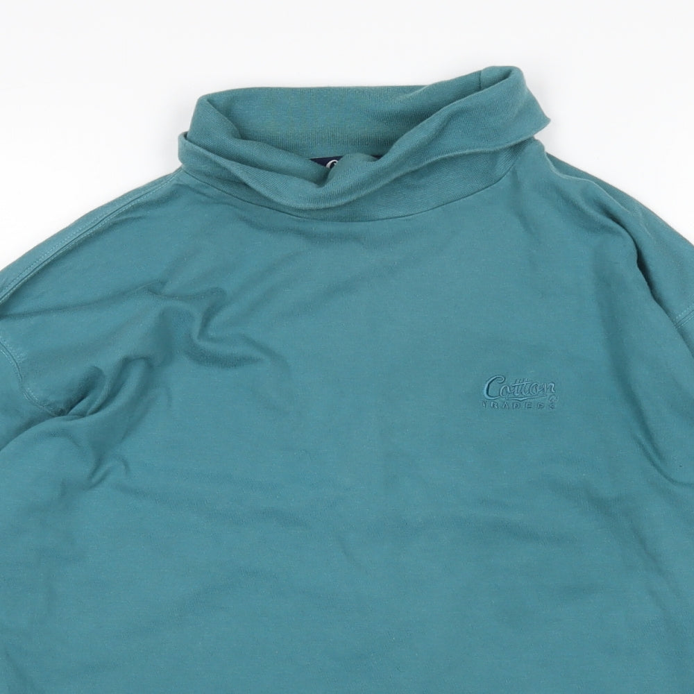 Cotton Traders Mens Green    T-Shirt Size M