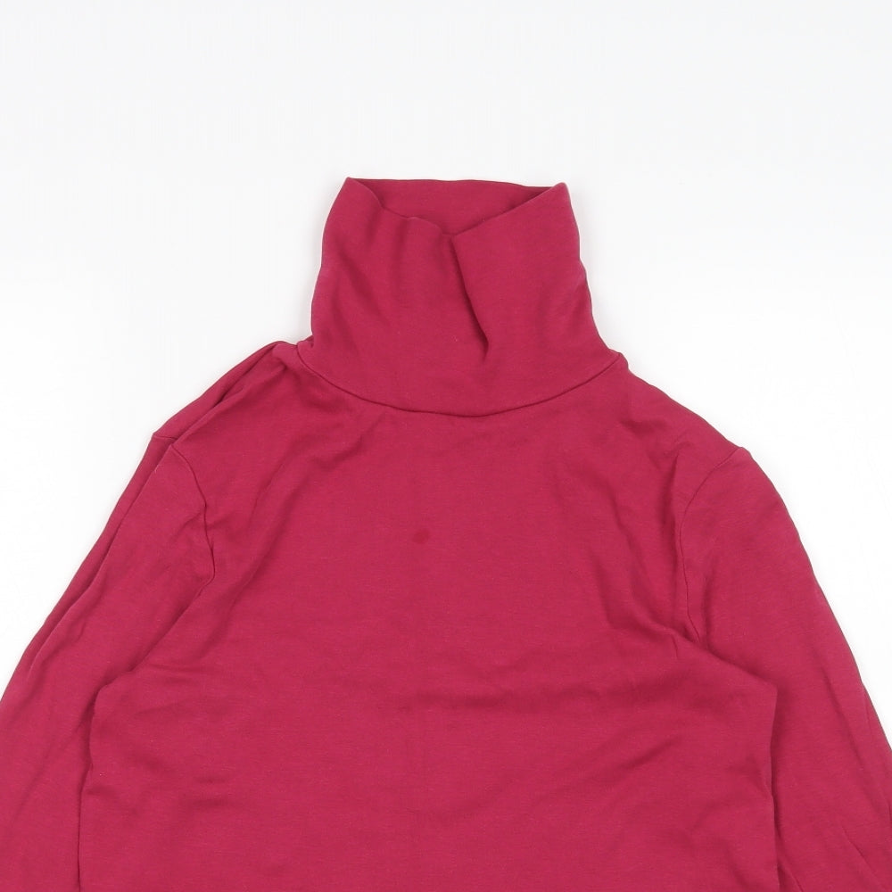 Cotton Traders Womens Pink   Basic T-Shirt Size 10