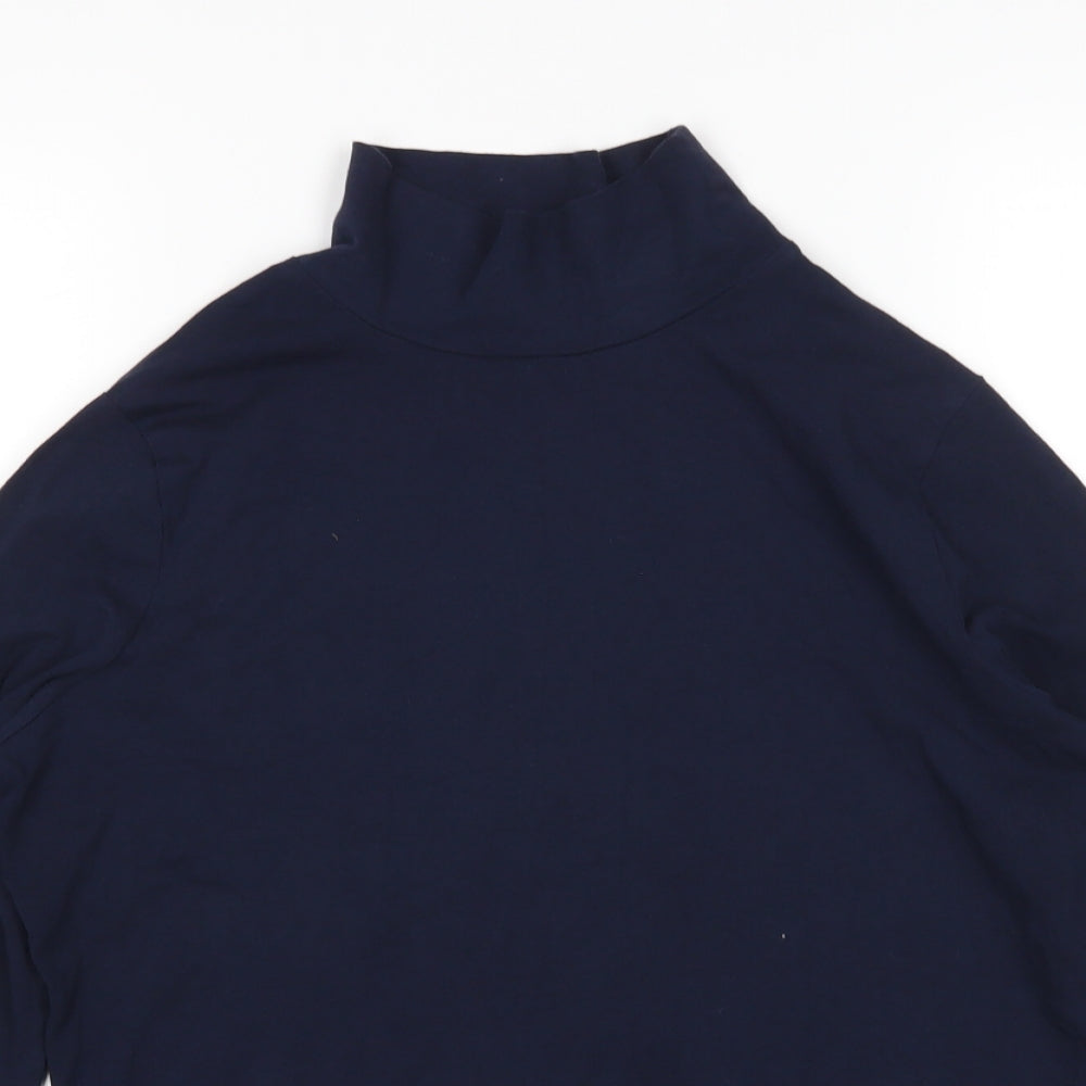 M&S Womens Blue   Basic T-Shirt Size 14