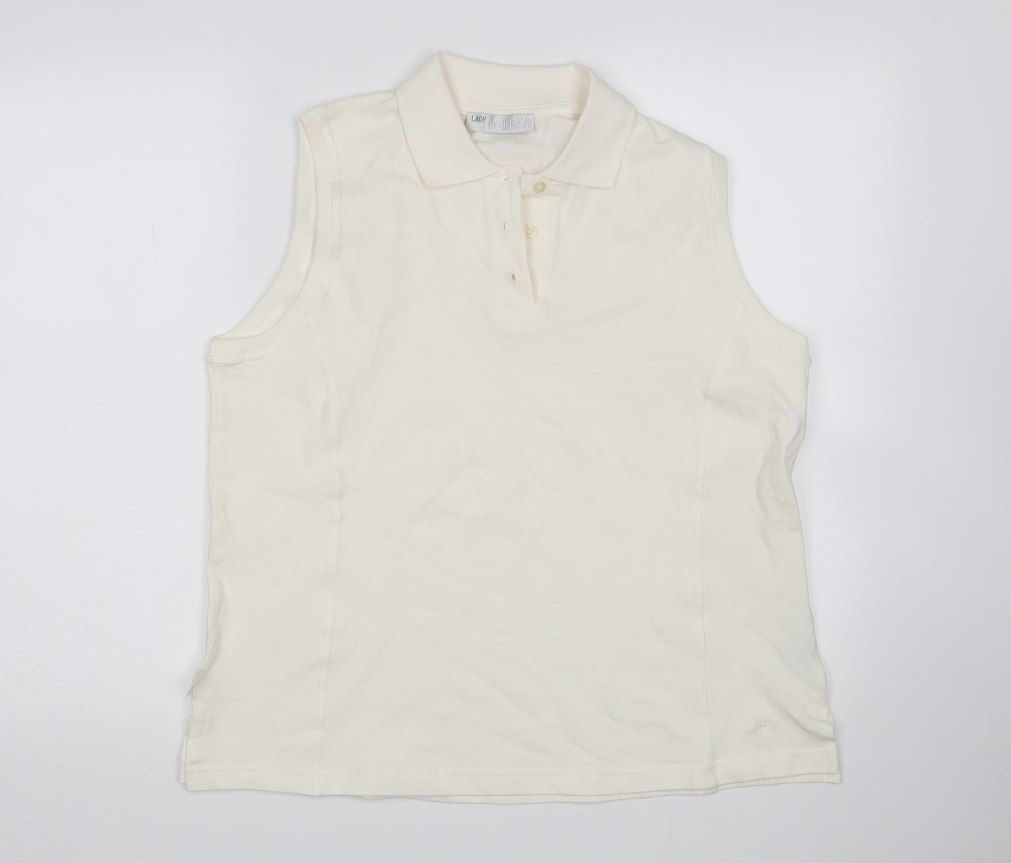 Lady Augusta Womens Beige   Basic Polo Size 18