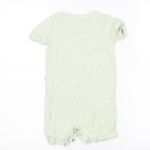 TU Baby Green Striped  Romper One-Piece Size 12-18 Months  - DINOSAUR