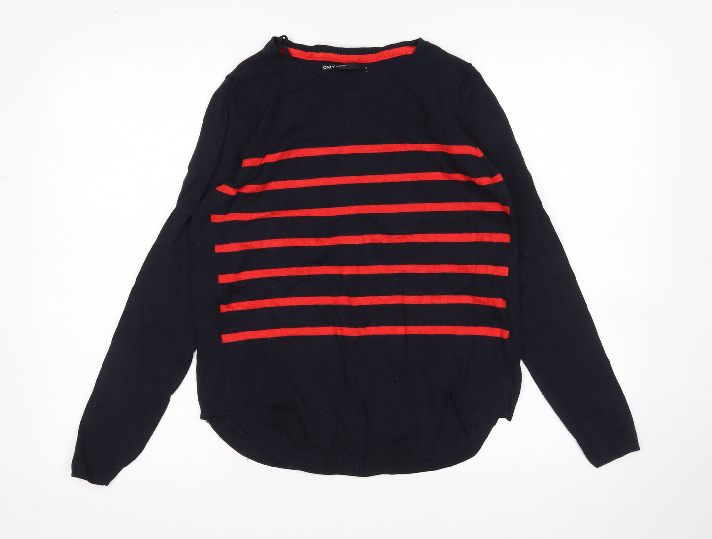 Only Womens Multicoloured Striped  Pullover Jumper Size S