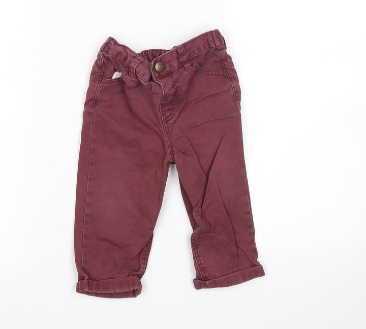F&F Boys Purple    Jeans Size 9-12 Months