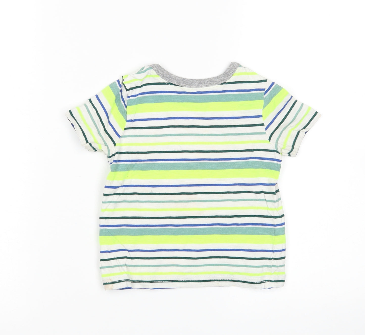 George Boys Multicoloured Striped  Basic T-Shirt Size 12-18 Months