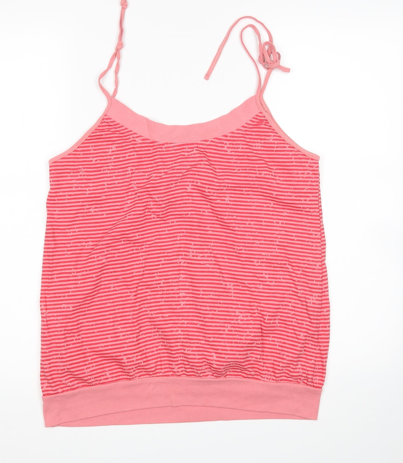 MK One Womens Pink Striped  Basic Tank Size 14