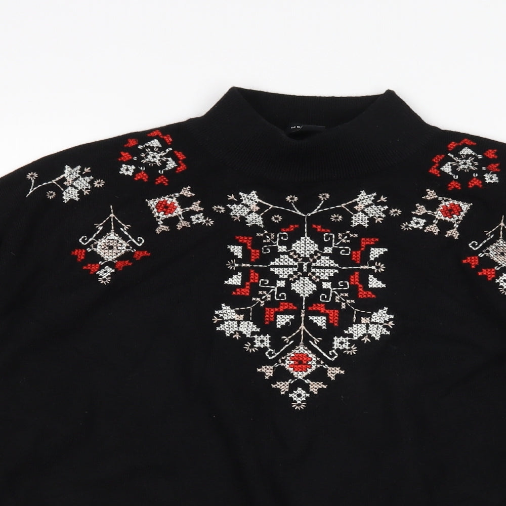 New Look Womens Black   Pullover Jumper Size M