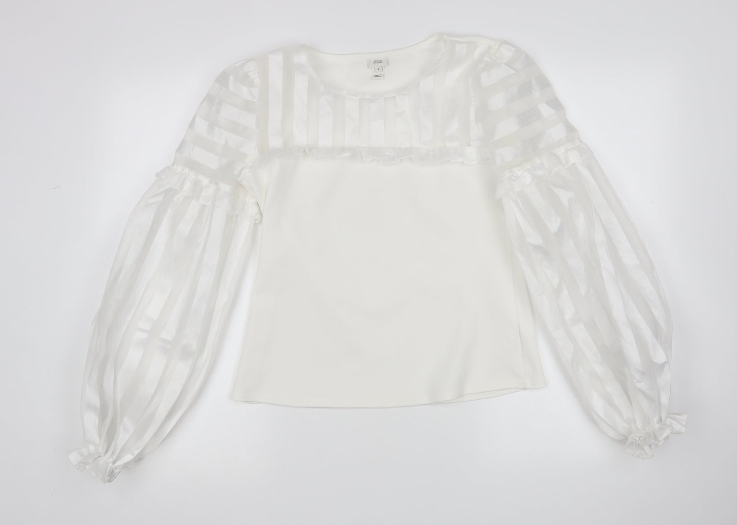River Island Womens White   Basic Blouse Size 8