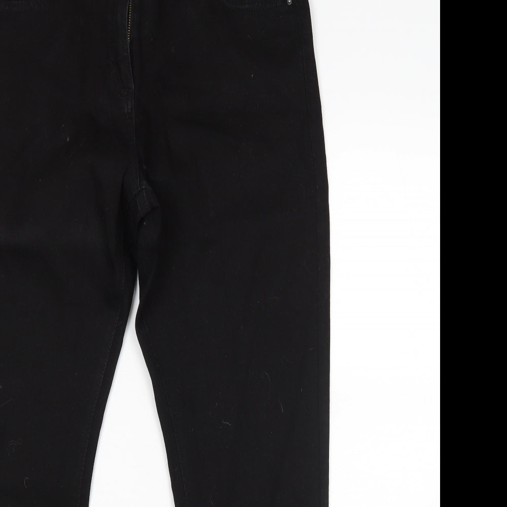 M&S Womens Black   Skinny Jeans Size 14 L27 in - Relaxed Skinny