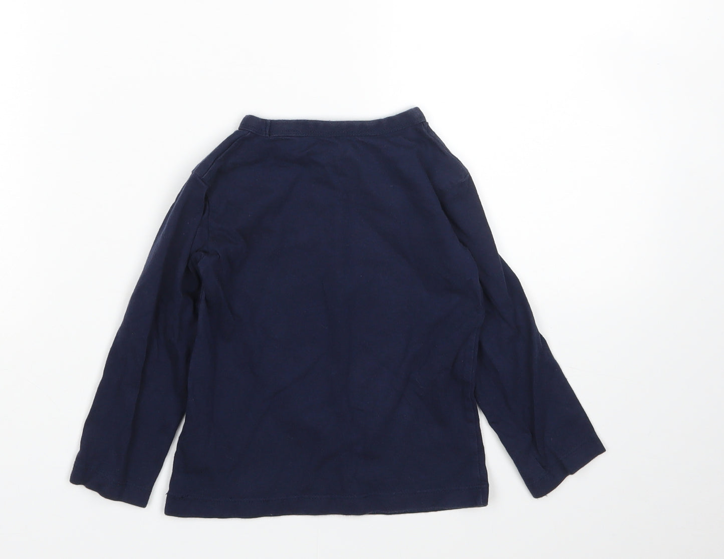 Bluezoo Boys Blue   Basic T-Shirt Size 18-24 Months  - Christmas