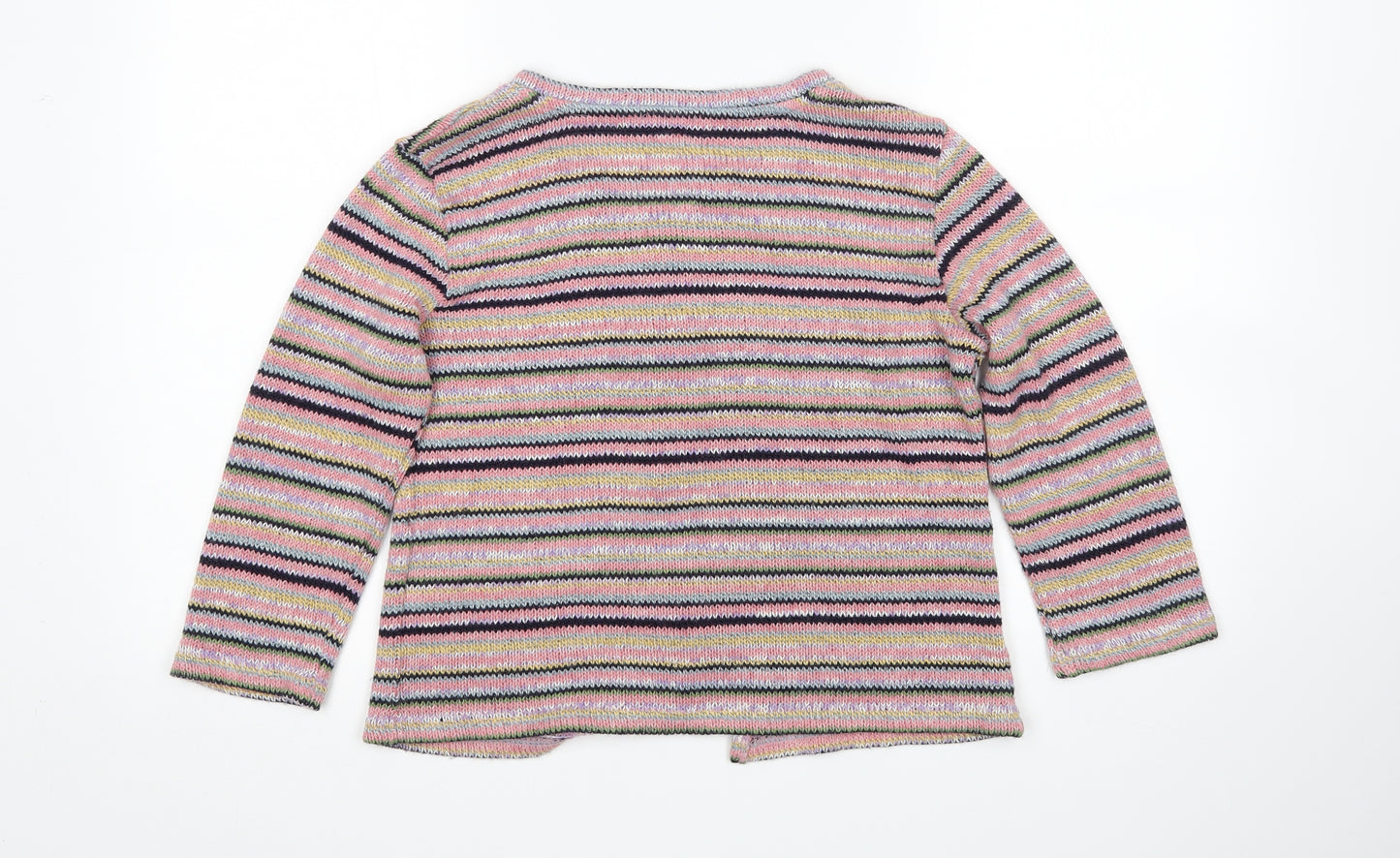 Per Una  Womens Multicoloured Striped  Cardigan Jumper Size 14