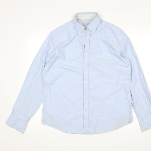 Milano Mens Blue    Dress Shirt Size L