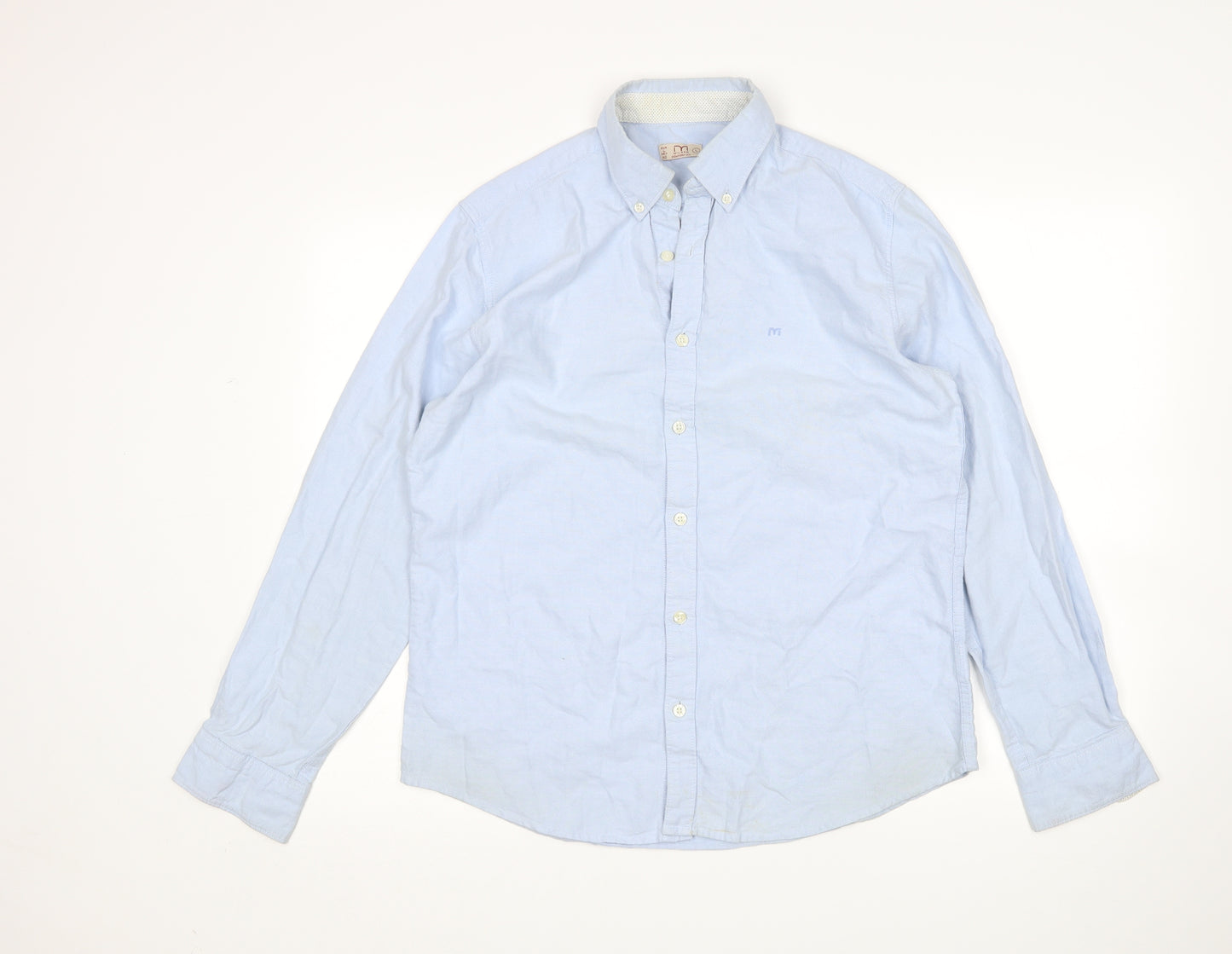 Milano Mens Blue    Dress Shirt Size L