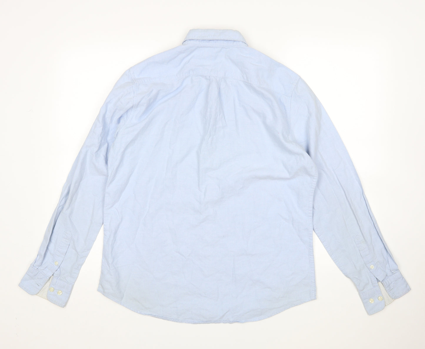 Milano Mens Blue    Dress Shirt Size L