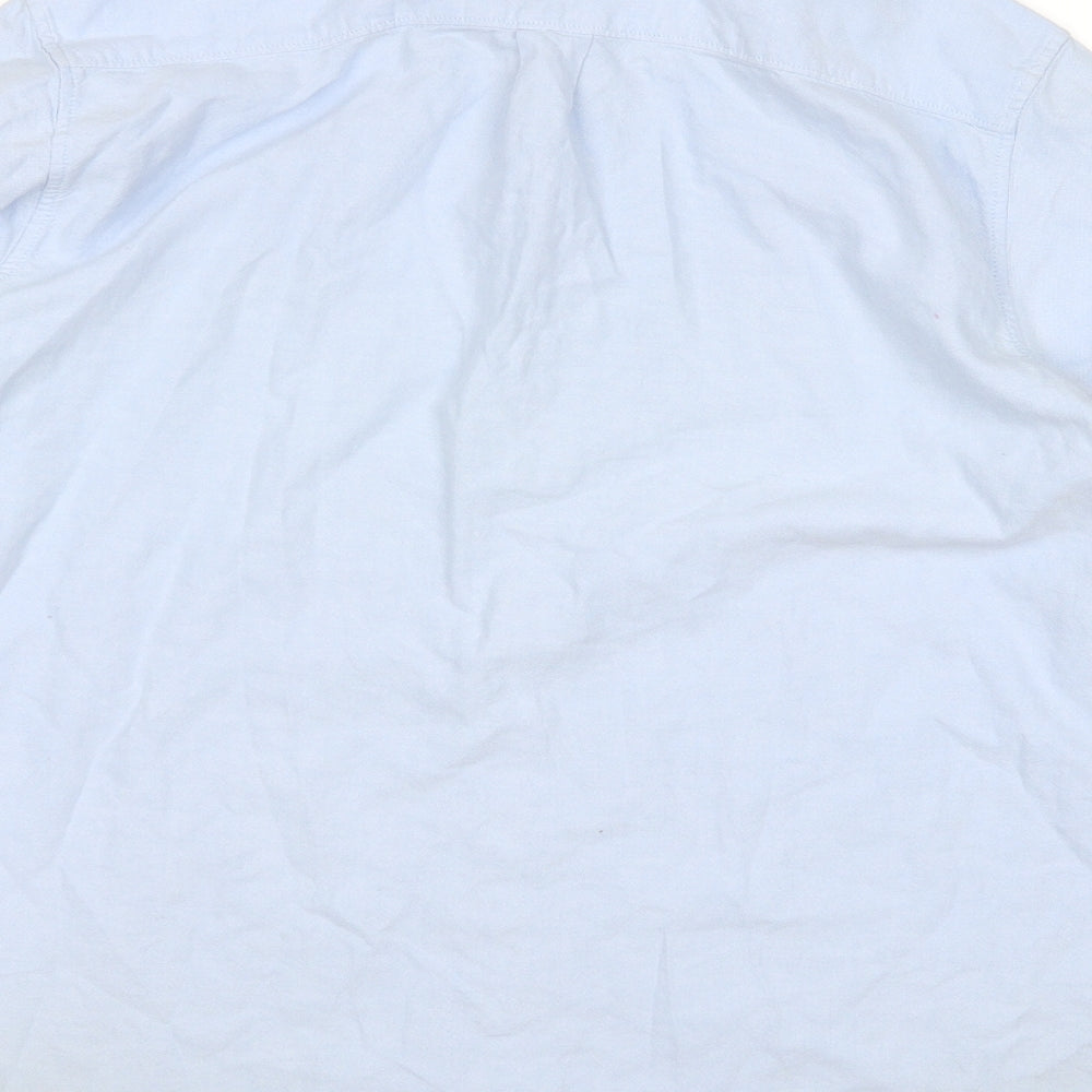 Milano Mens Blue    Dress Shirt Size L