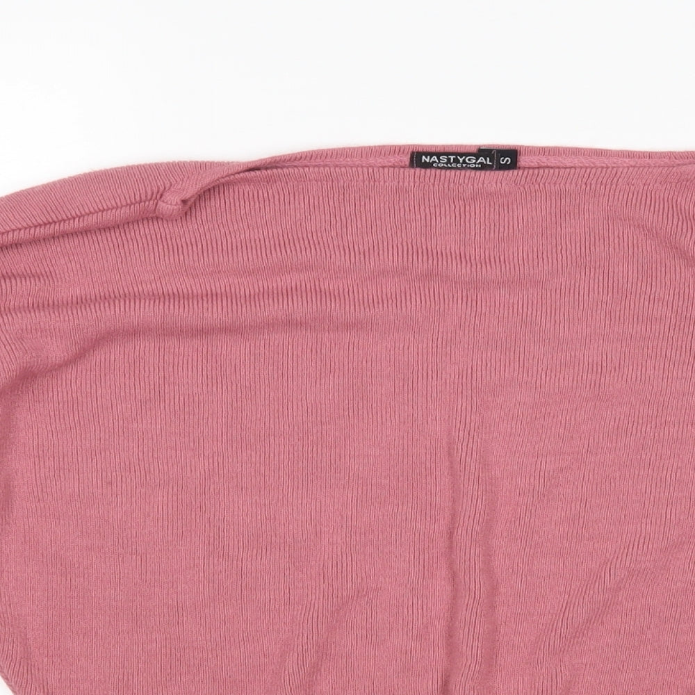 Nasty Gal Womens Pink   Pullover Jumper Size S