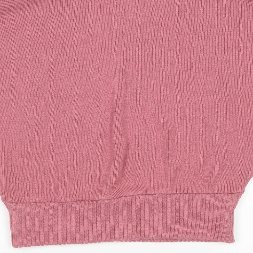 Nasty Gal Womens Pink   Pullover Jumper Size S