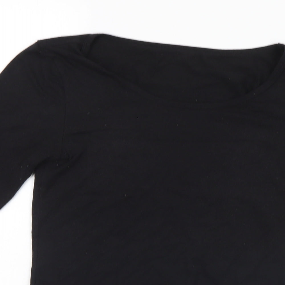 IRIS Womens Black   Leotard One-Piece Size S