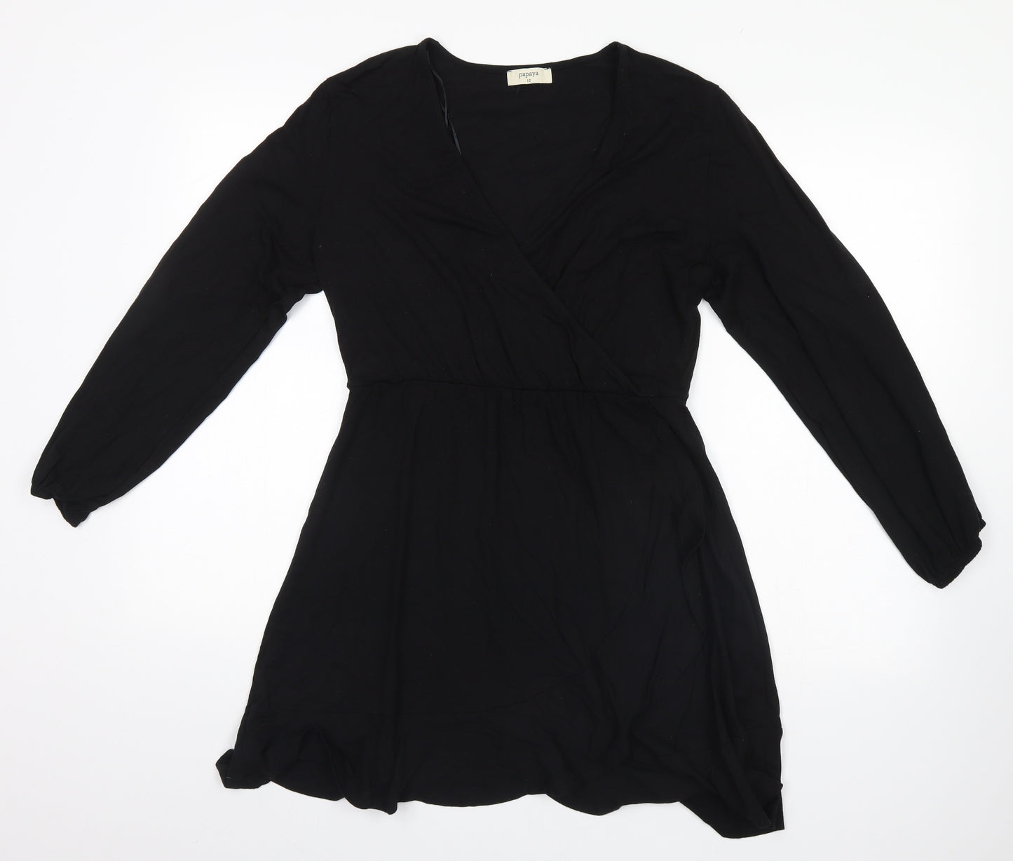 Papaya Womens Black   A-Line  Size 12