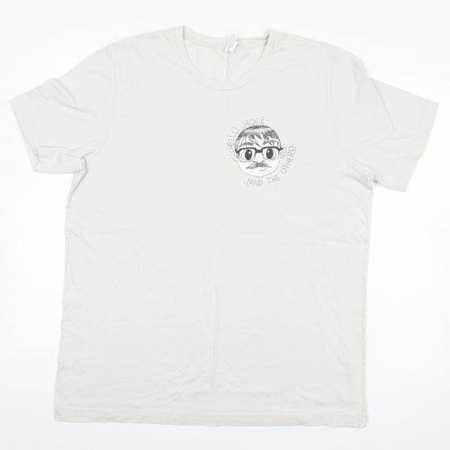 Canvas Mens Grey    T-Shirt Size XL  - Hello Jackie (And the Others)