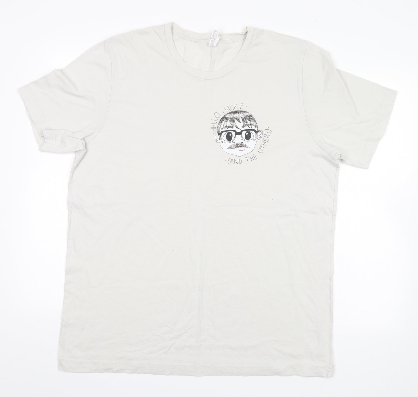 Canvas Mens Grey    T-Shirt Size XL  - Hello Jackie (And the Others)