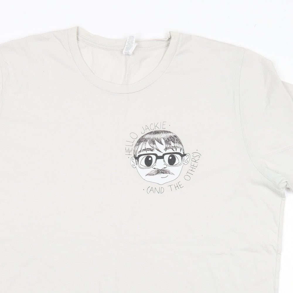 Canvas Mens Grey    T-Shirt Size XL  - Hello Jackie (And the Others)