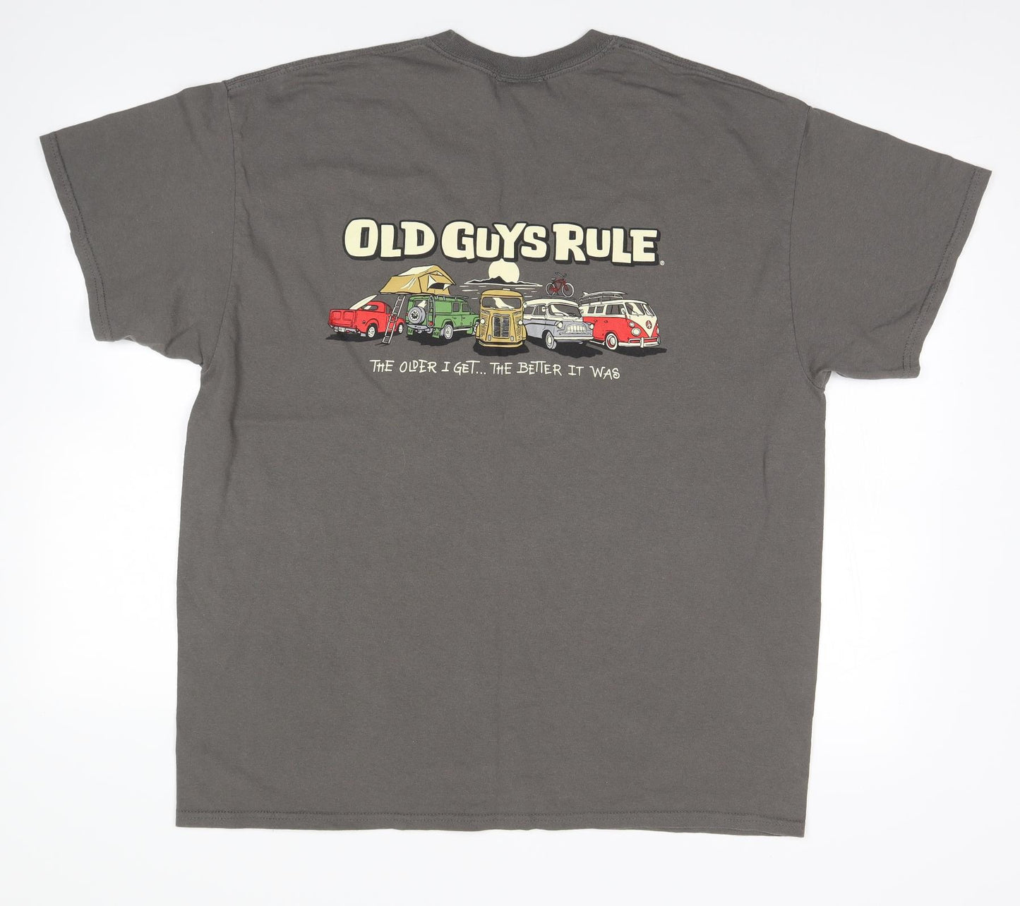 Old Guys Rule Mens Green    T-Shirt Size XL  - The Older I get... The Better It was
