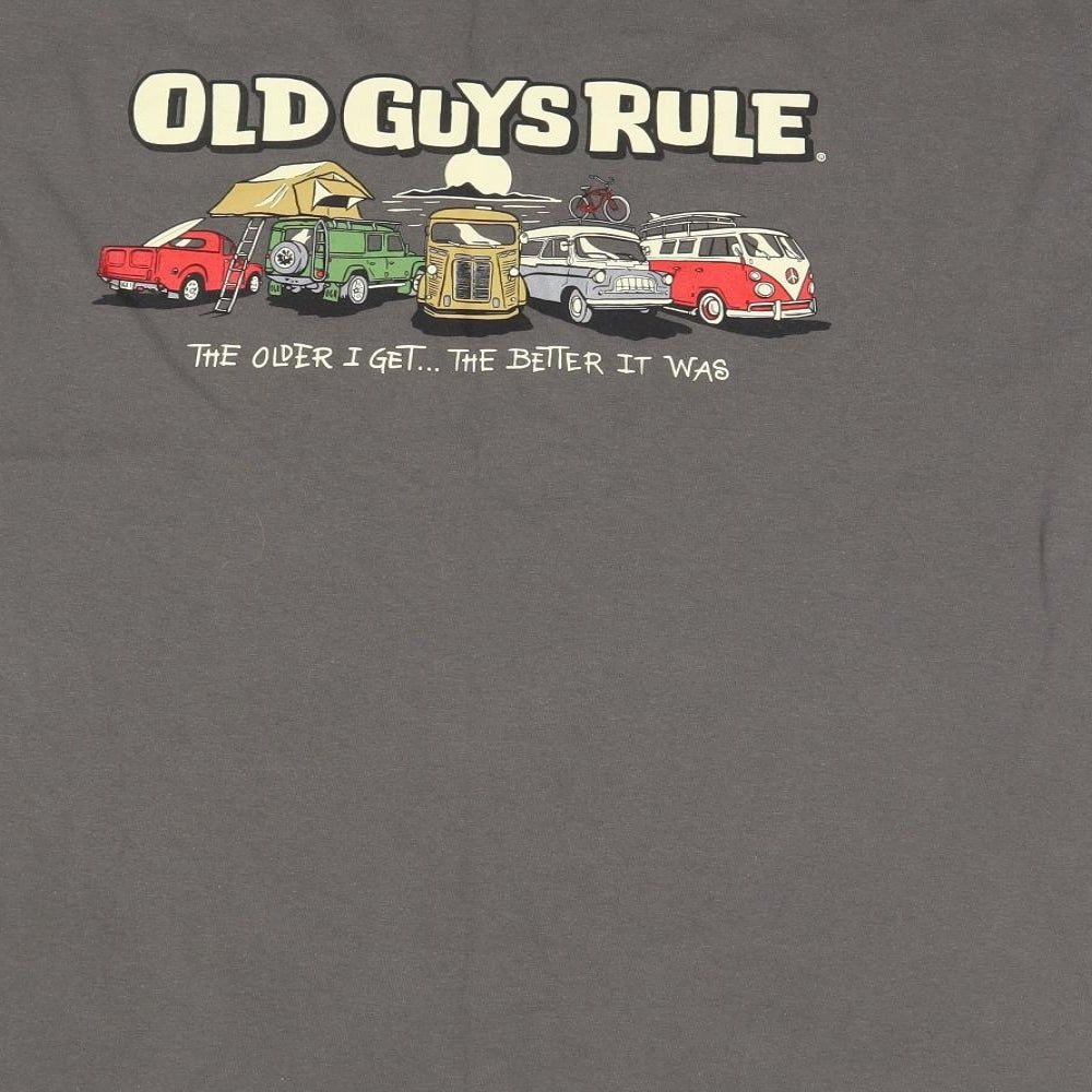Old Guys Rule Mens Green    T-Shirt Size XL  - The Older I get... The Better It was