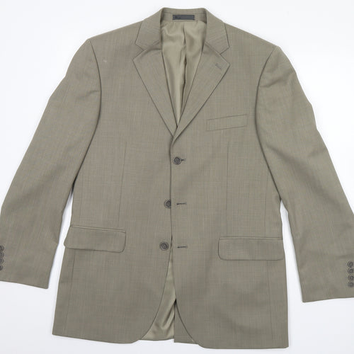 BHS Mens Beige   Overcoat Blazer