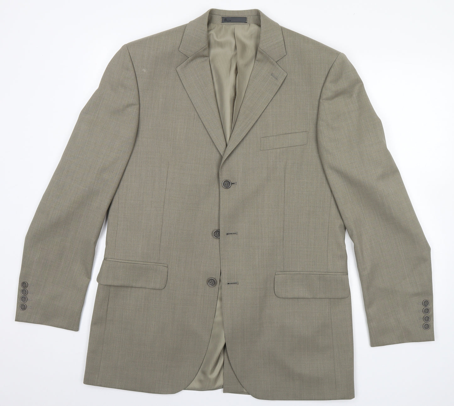BHS Mens Beige   Overcoat Blazer