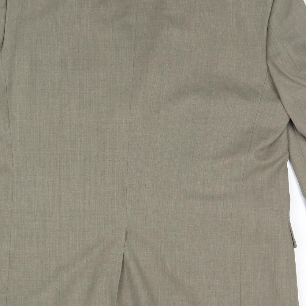 BHS Mens Beige   Overcoat Blazer